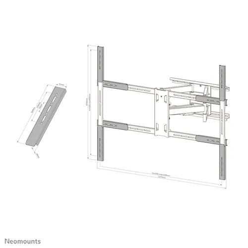 NeoMounts AWLS-950BL1 VESA Extension Kit Mounting Kit NeoMounts