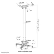 NeoMounts Projector Ceiling Mount | CL25-550BL1 Projector Mount NeoMounts