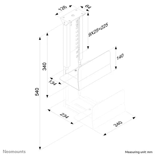 NeoMounts CPU-D200BLACK Cpu Holder Mounting Accessory NeoMounts