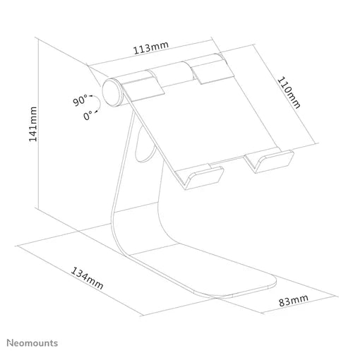 NeoMounts DS15-050SL1 Tablet Stand Tablet Mount NeoMounts