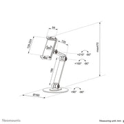 NeoMounts DS15-550WH1 Tablet Stand Tablet Mount NeoMounts