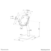 Neomounts DS15-625BL1 Countertop Tablet Holder for 7,9-11" Tablets Tablet Mount NeoMounts