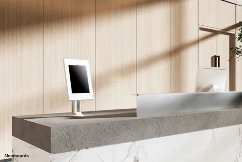 NeoMounts DS15-640WH1 Countertop Tablet Holder Tablet Mount NeoMounts