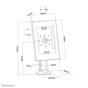 NeoMounts DS15-640WH1 Countertop Tablet Holder Tablet Mount NeoMounts