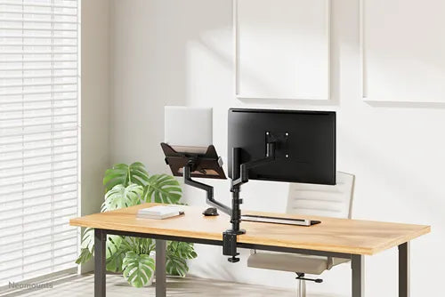 NeoMounts 17" - 27" Monitor/Laptop Desk Mount | DS20-425BL2 Table Stand NeoMounts