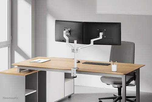 NeoMounts 17" - 27" Dual Monitor Arm Desk Mount | DS60-425WH2 Monitor Arm Desk Mount NeoMounts
