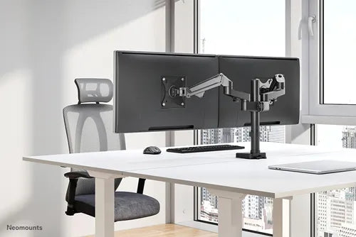NeoMounts 17"-27" Dual Monitor Arm Desk Mount | DS70-750BL2 Monitor Arm Desk Mount NeoMounts