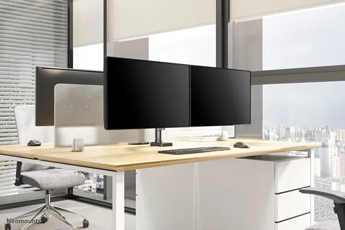 NeoMounts 17"-27" Dual Monitor Arm Desk Mount | DS70-750BL2 Monitor Arm Desk Mount NeoMounts