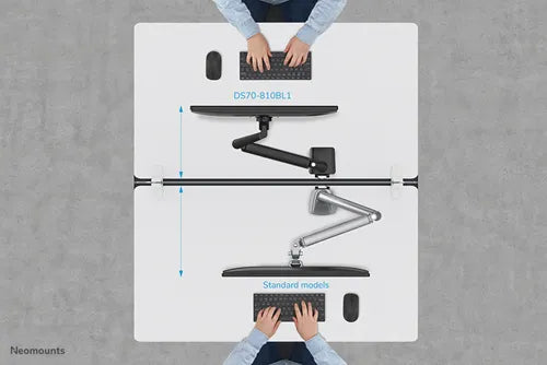 Neomounts 17" - 32" Single Monitor Arm Desk Mount | DS70-810BL1 Monitor Arm Desk Mount NeoMounts