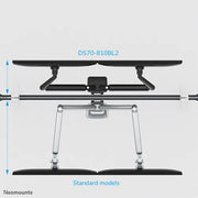 NeoMounts 17"-32" Dual Monitor Arm Desk Mount | DS70-810BL2 Monitor Arm Desk Mount NeoMounts