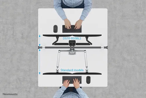 NeoMounts 17"-32" Dual Monitor Arm Desk Mount | DS70-810BL2 Monitor Arm Desk Mount NeoMounts