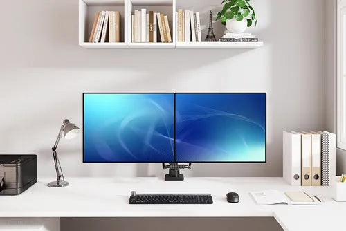 Neomounts 17"-32" Dual Monitor Arm Desk Mount | DS75-450BL2 Monitor Arm Desk Mount NeoMounts
