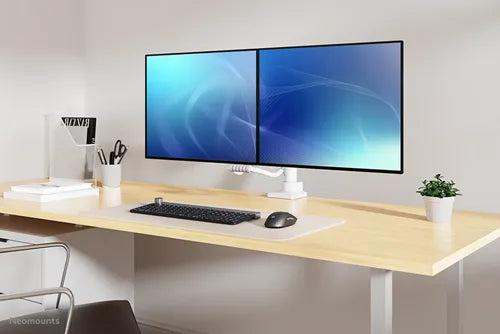 Neomounts 17"-32" Dual Monitor Arm Desk Mount | DS75-450WH2 Monitor Arm Desk Mount NeoMounts