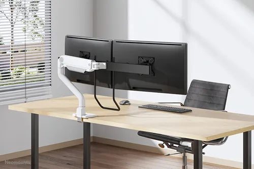 NeoMounts Full Motion Monitor Arm Desk Mount | DS75S-950WH2 Monitor Arm Desk Mount NeoMounts