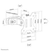 NeoMounts FL40-430BL11 TV Pole Mount Pole Mount NeoMounts