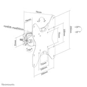 NeoMounts FL40-430BL12 TV Pole Mount Pole Mount NeoMounts
