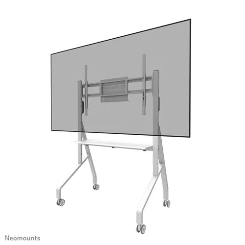 NeoMounts 55" - 86" Height Adjustable Display Trolley | FL50-525WH1 Mobile Trolley NeoMounts