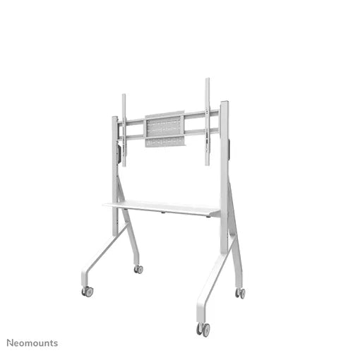 NeoMounts 55" - 86" Height Adjustable Display Trolley | FL50-525WH1 Mobile Trolley NeoMounts