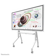 NeoMounts 55" - 86" Height Adjustable Display Trolley | FL50-525WH1 Mobile Trolley NeoMounts