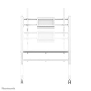 NeoMounts 55" - 86" Height Adjustable Display Trolley | FL50-525WH1 Mobile Trolley NeoMounts