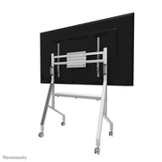 NeoMounts 55" - 86" Height Adjustable Display Trolley | FL50-525WH1 Mobile Trolley NeoMounts