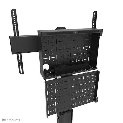 NeoMounts 37" - 75" Height Adjustable Display Trolley | FL50S-825BL1 Mobile Trolley NeoMounts
