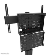 NeoMounts 37" - 75" Height Adjustable Display Trolley | FL50S-825BL1 Mobile Trolley NeoMounts