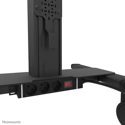 NeoMounts 37" - 75" Height Adjustable Display Trolley | FL50S-825BL1 Mobile Trolley NeoMounts
