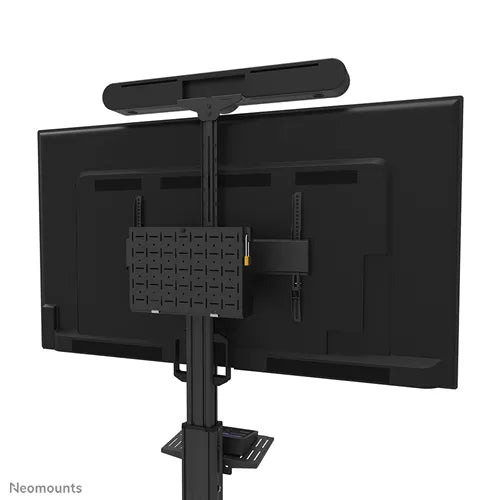 NeoMounts 37" - 75" Height Adjustable Display Trolley | FL50S-825BL1 Mobile Trolley NeoMounts