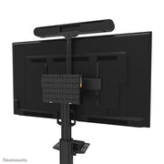 NeoMounts 37" - 75" Height Adjustable Display Trolley | FL50S-825BL1 Mobile Trolley NeoMounts
