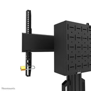 NeoMounts 37" - 75" Height Adjustable Display Trolley | FL50S-825BL1 Mobile Trolley NeoMounts
