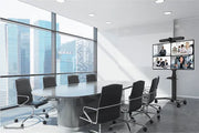 NeoMounts 37" - 75" Height Adjustable Display Trolley | FL50S-825BL1 Mobile Trolley NeoMounts