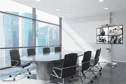 NeoMounts FL50S-825WH1 Floor Stand - For 37-75" Screens Mobile Trolley NeoMounts