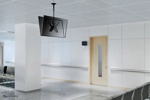 NeoMounts FPMA-C340DBLACK TV/Monitor Ceiling Mount - For 32-75" Screens Ceiling Mount Bracket NeoMounts
