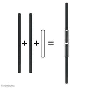 NeoMounts FPMA-CPCONNECTBLACK Extension Pole Connector Mounting Accessory NeoMounts