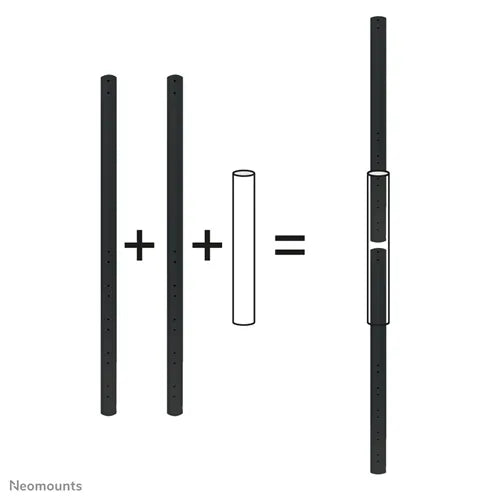 NeoMounts FPMA-CPCONNECTBLACK Extension Pole Connector Mounting Accessory NeoMounts
