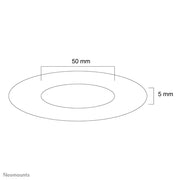 NeoMounts FPMA-CRB5HM Ceiling Cover - 50mm Mounting Accessory NeoMounts