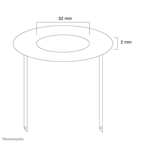 NeoMounts FPMA-CRB5 Ceiling Cover - 52mm