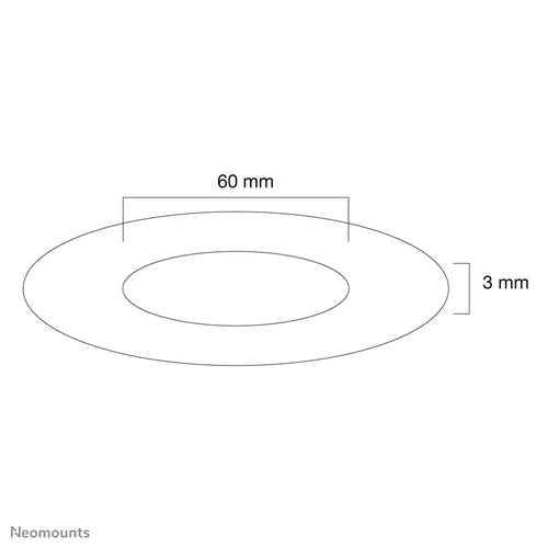 NeoMounts FPMA-CRB6 Ceiling Cover - 60mm Mounting Accessory NeoMounts