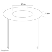 NeoMounts FPMA-CRS5 Ceiling Cover - 52mm Mounting Accessory NeoMounts