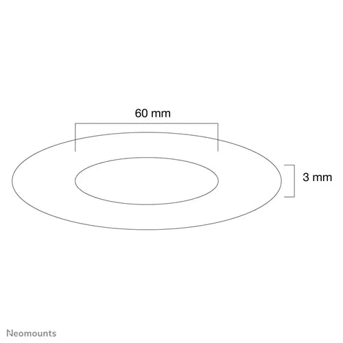 NeoMounts FPMA-CRS6 Ceiling Cover - 60mm Mounting Accessory NeoMounts