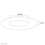 NeoMounts FPMA-CRW6 Ceiling Cover - 60mm Mounting Accessory NeoMounts