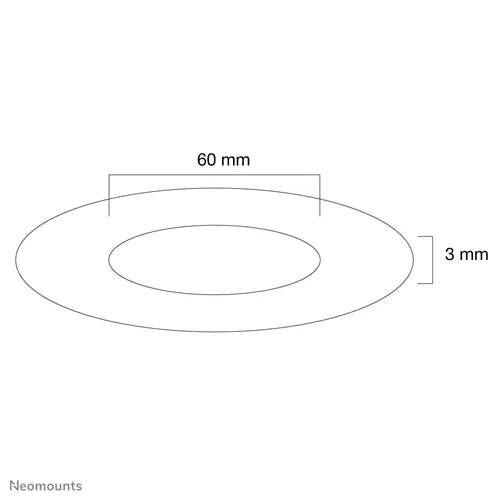 NeoMounts FPMA-CRW6 Ceiling Cover - 60mm Mounting Accessory NeoMounts