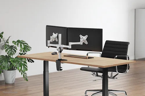 NeoMounts FPMA-D1330DWHITE Monitor Arm Desk Mount - For 10-27" Monitor Arm Desk Mount NeoMounts