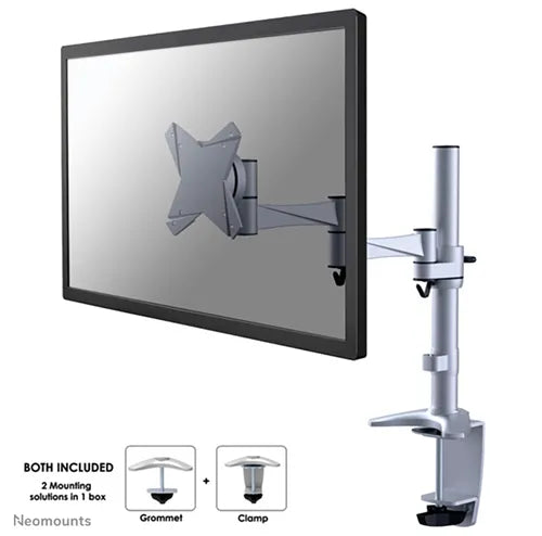 NeoMounts FPMA-D1330SILVER Monitor Arm Desk Mount - For 10-30" Screen Monitor Arm Desk Mount NeoMounts