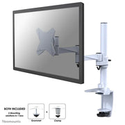 NeoMounts FPMA-D1330WHITE Monitor Arm Desk Mount - For 10-30" Screen Monitor Arm Desk Mount NeoMounts