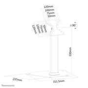 Neomounts FPMA-D1500SILVER 10-32" Monitor Arm Desk Mount Monitor Arm Desk Mount NeoMounts