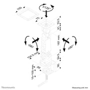 NeoMounts FPMA-D400 Monitor Arm Desk Mount - Up to 30" Screen Monitor Arm Desk Mount NeoMounts