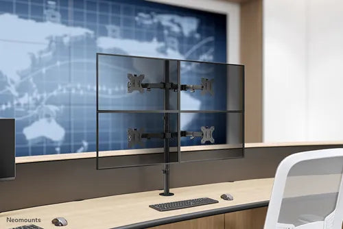 NeoMounts 13" - 32" Monitor Arm Desk Mount | FPMA-D550D4BLACK Monitor Arm Desk Mount NeoMounts