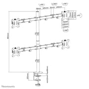 NeoMounts 13" - 32" Monitor Arm Desk Mount | FPMA-D550D4BLACK Monitor Arm Desk Mount NeoMounts